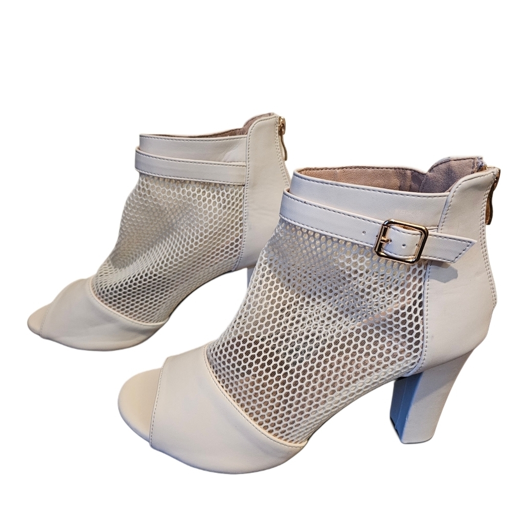 Women's High Heels, Mesh Sandals Sexy shoes Size 40 Back‎ Zipper Short Bo…